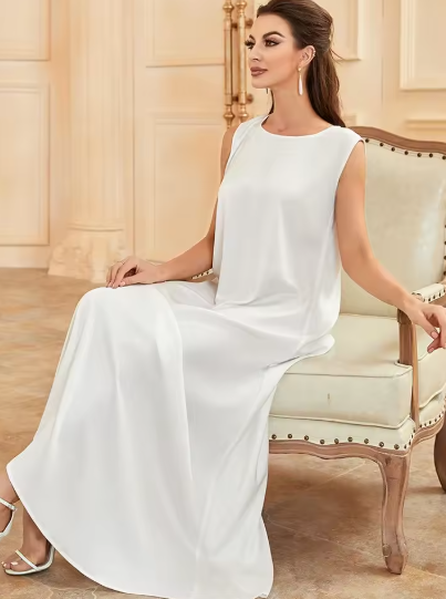 Luxe Satin Under Abaya Slip Dress